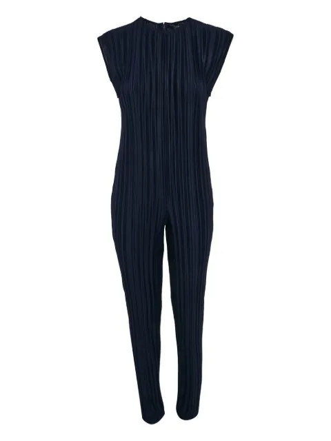 Armani Vintage pleated sleeveless jumpsuit
