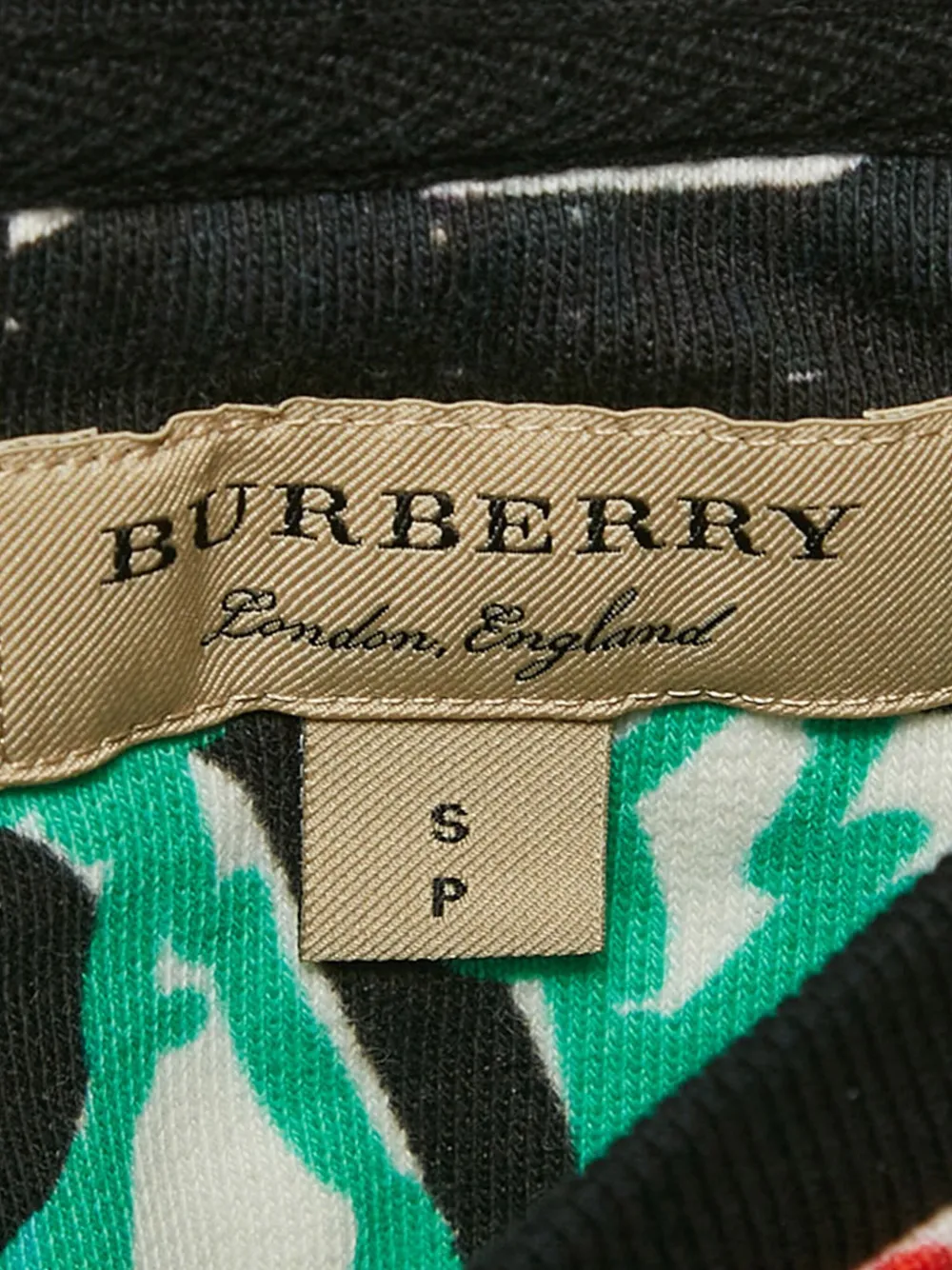 Pre-owned Burberry 2024 Graffiti Print Sweatshirt In Green