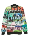 Burberry Pre-Owned 2024 Graffiti Print sweatshirt - Green
