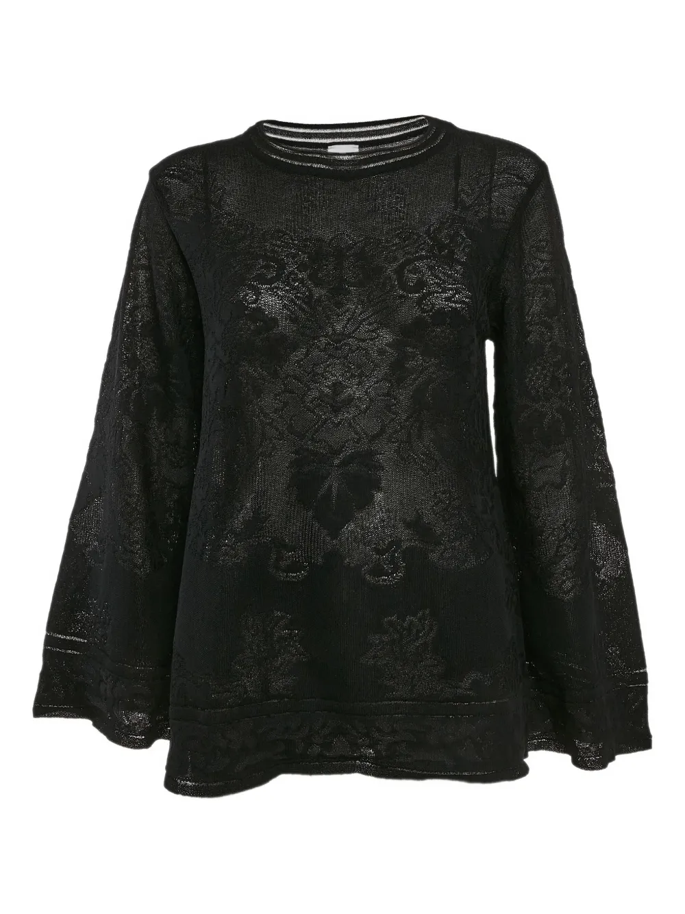 Missoni Pre-Owned lace bell sleeve top | Black | Image 1