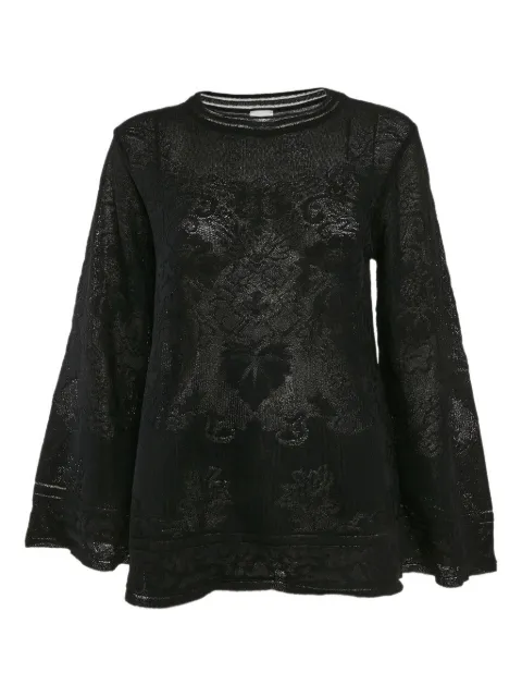 Missoni Pre-Owned lace bell sleeve top