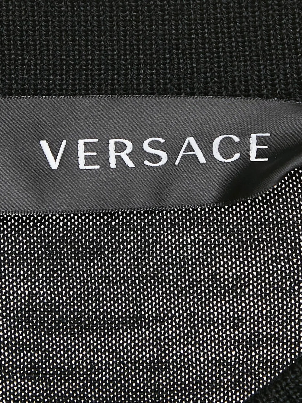 Pre-owned Versace Button-up Cardigan In Black