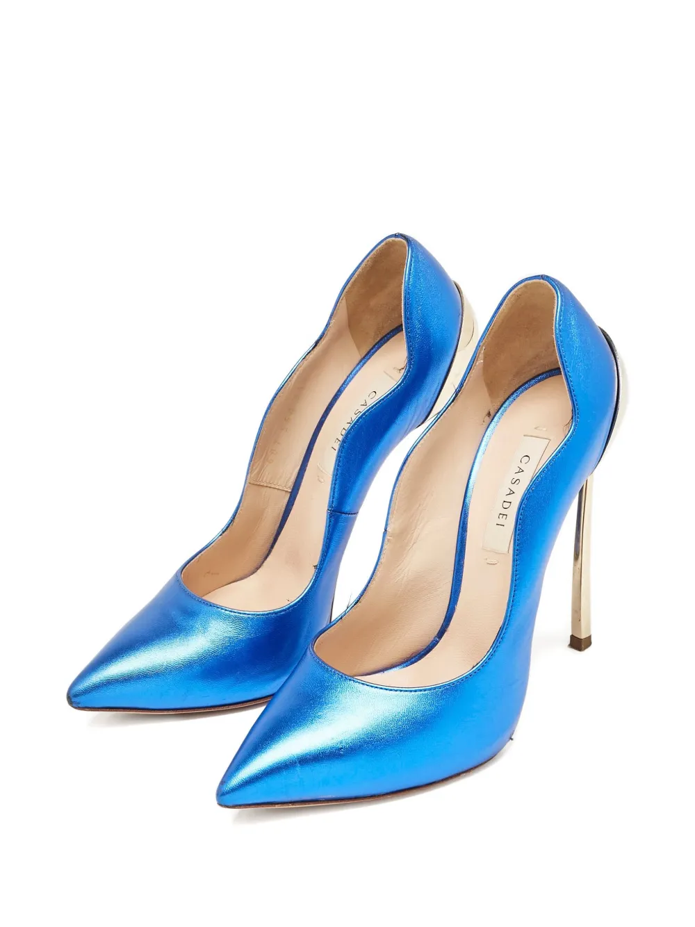 Casadei Vintage Jil leren pumps - Blauw