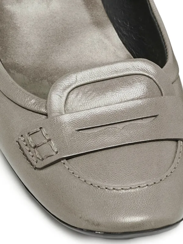 Tod's Vintage バックル レザーシューズ | グリーン | FARFETCH JP