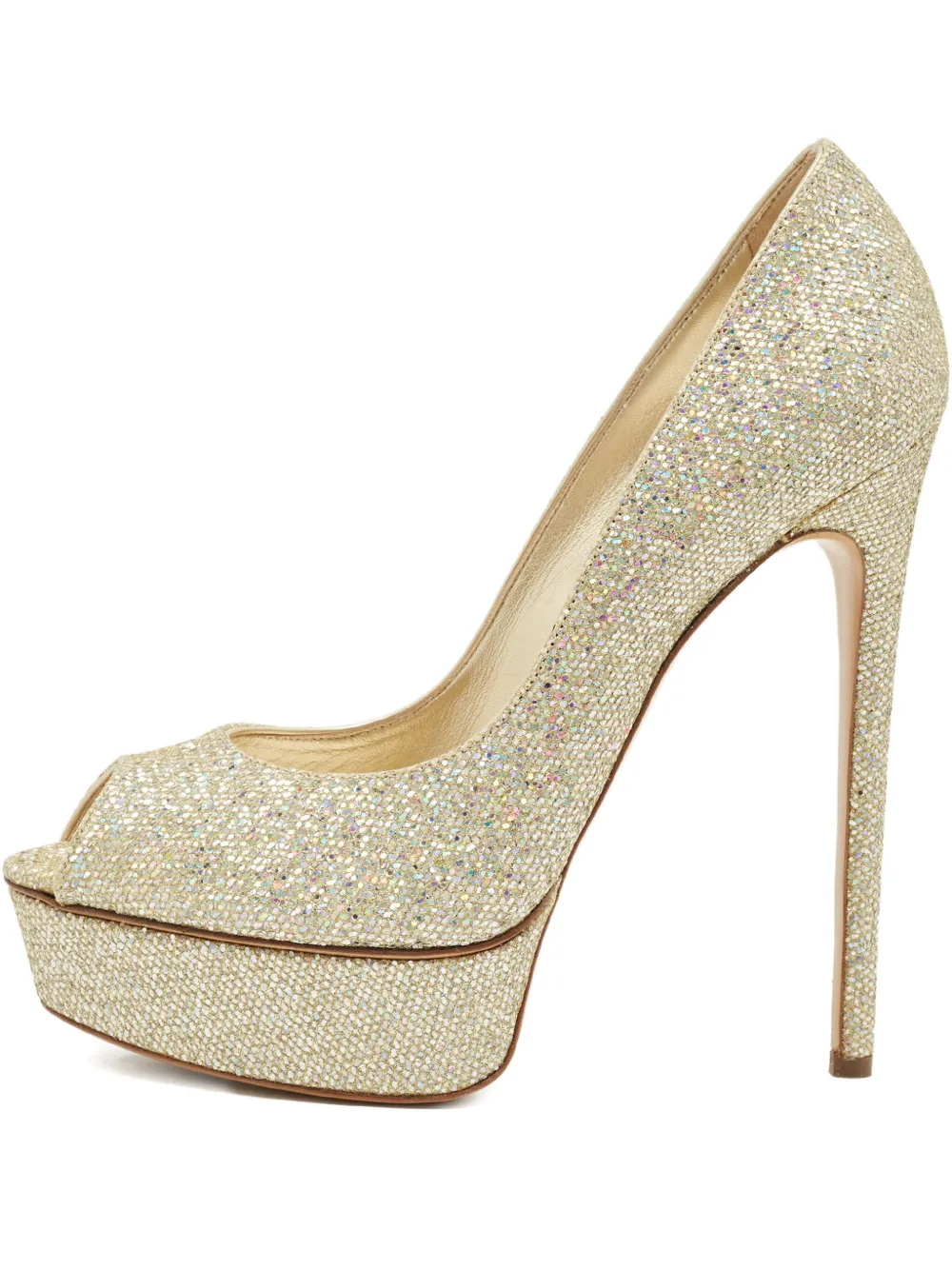 Casadei Vintage 2024 Pumps im Glitter-Look 155mm - Gold