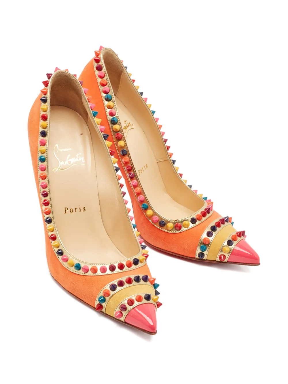 Christian Louboutin Pre-Owned 105 mm Malabar Hill pumps - Oranje