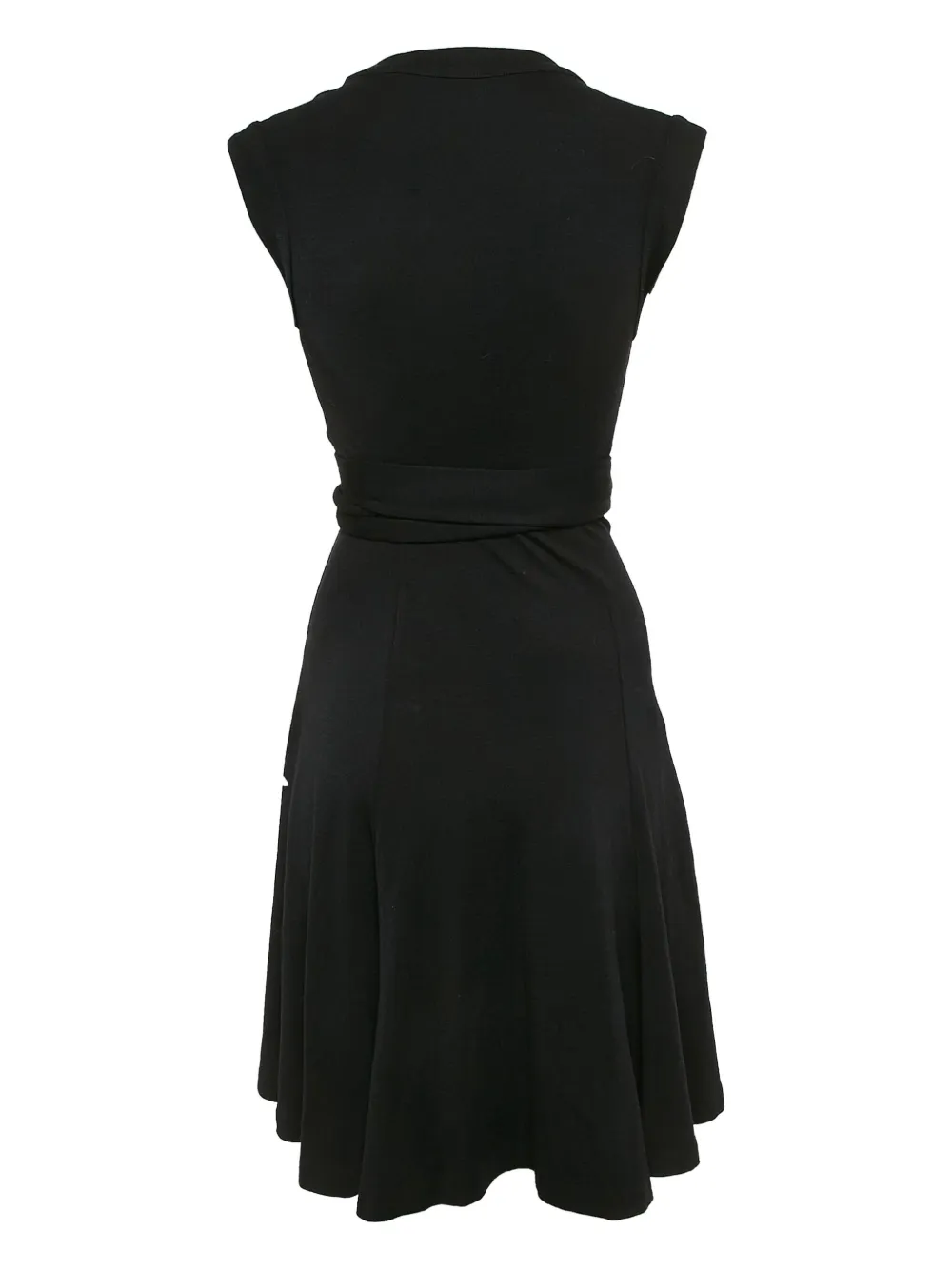 Diane Von Furstenberg Vintage Gebreide wikkeljurk - Zwart