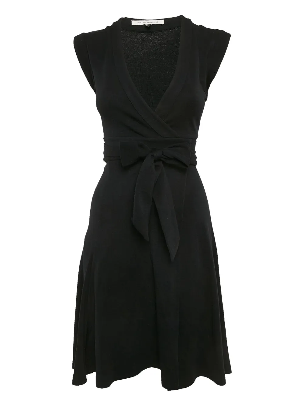 Diane Von Furstenberg Vintage wrap knitted dress | Black | Image 1