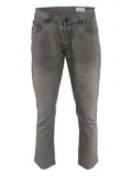 BOSS leather patch trousers - Grey