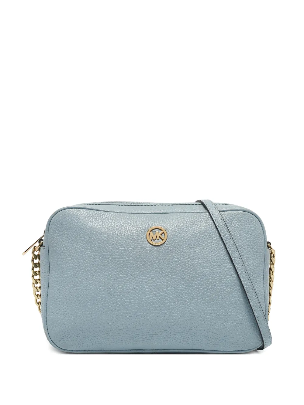 Michael Kors Vintage Borsa a tracolla in pelle con applicazione logo - Blu