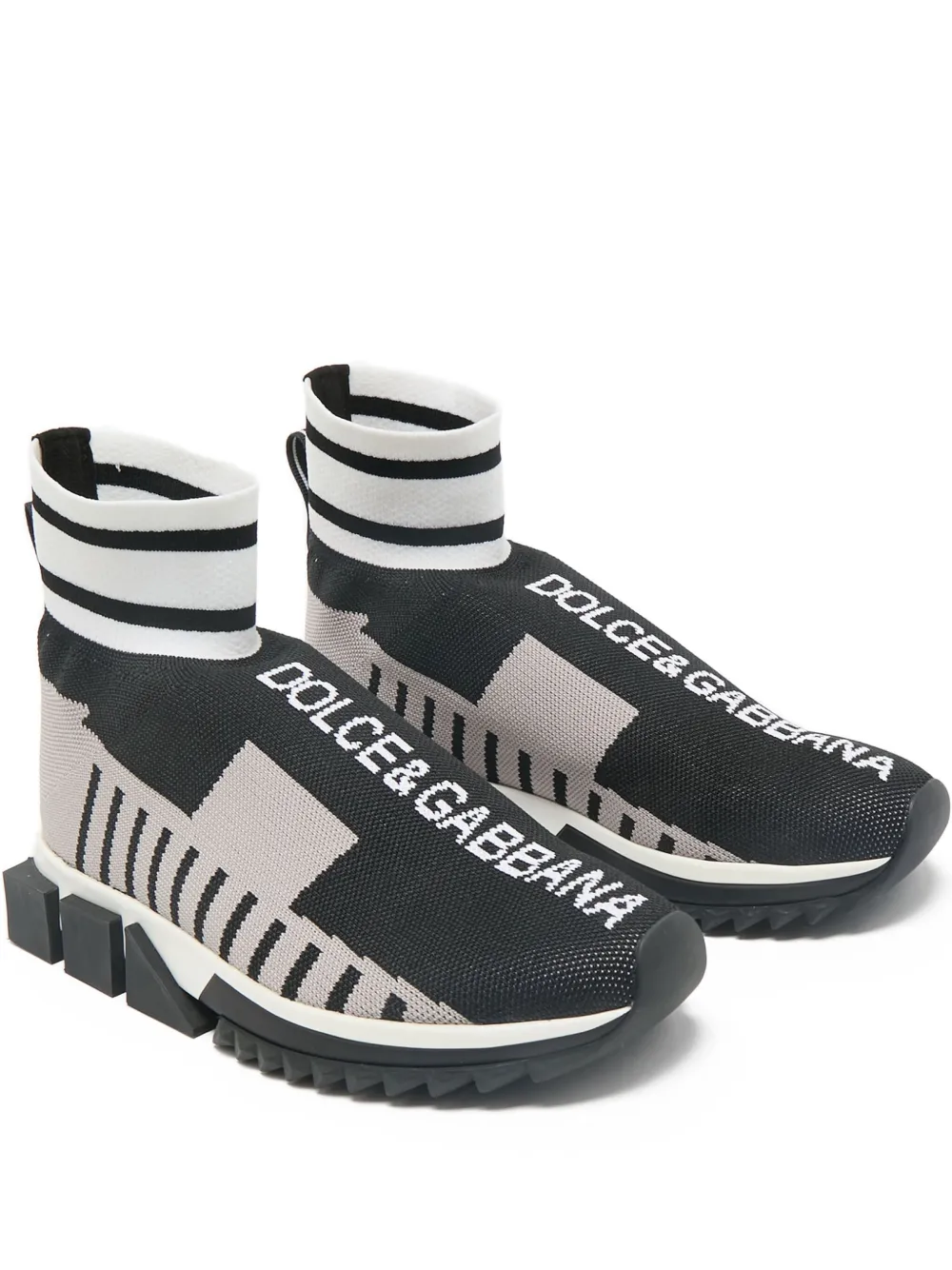 Click to view more detailed imagery on our partner's website Pre-owned Dolce & Gabbana Sorrento Logo Sneakers In Black