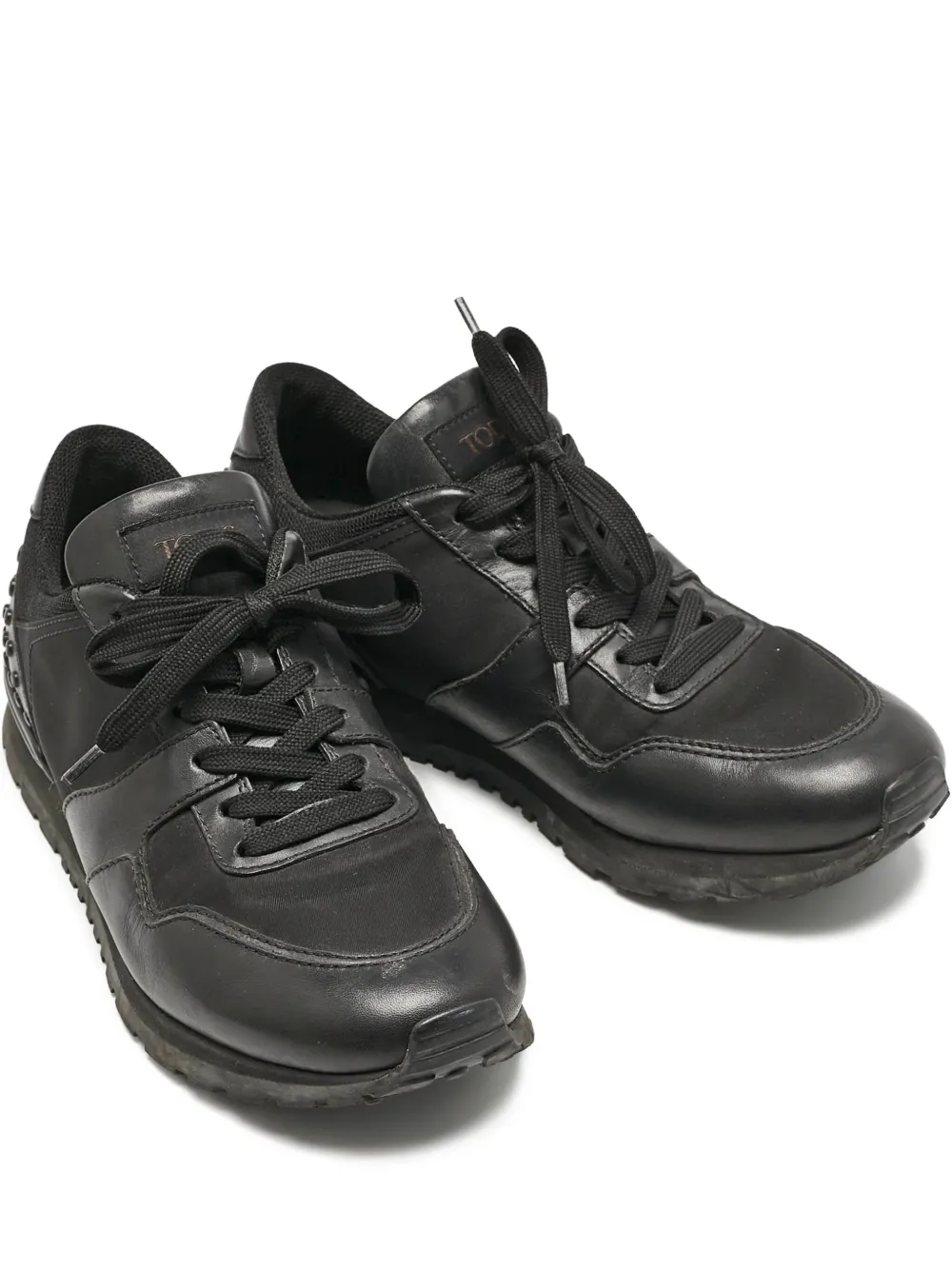 Tod's Vintage baskets en cuir à lacets | noir | Image 1