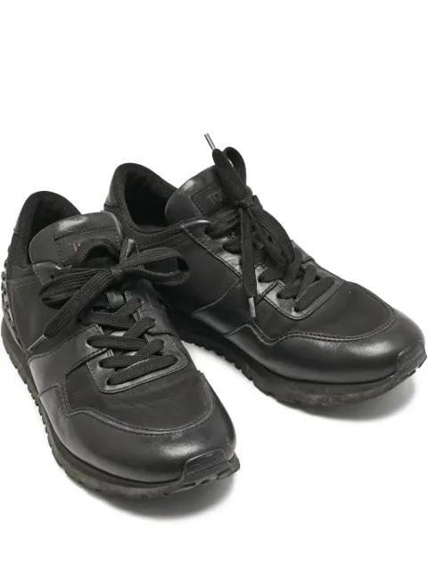 Tod's Vintage leather low-top lace-up sneakers