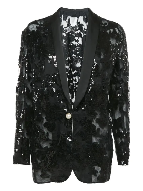 Ingie Paris sequin-tulle blazer