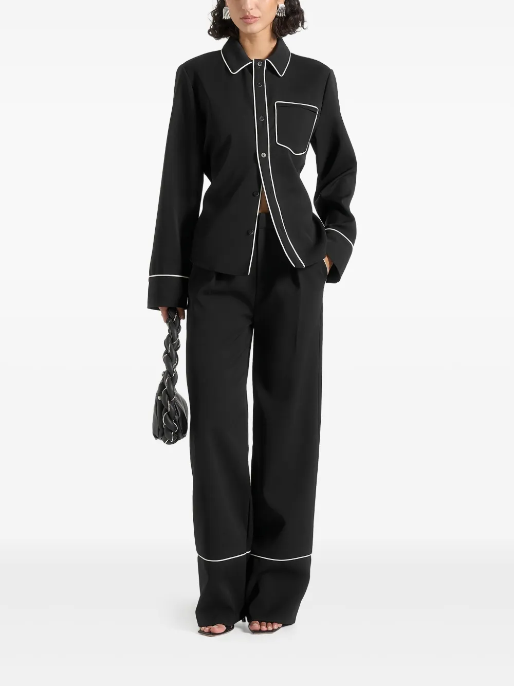 Manière De Voir contrast-trim shirt | Shirts | Image 2
