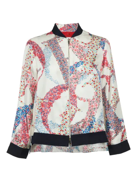 Carolina Herrera Vintage floral-print zip jacket