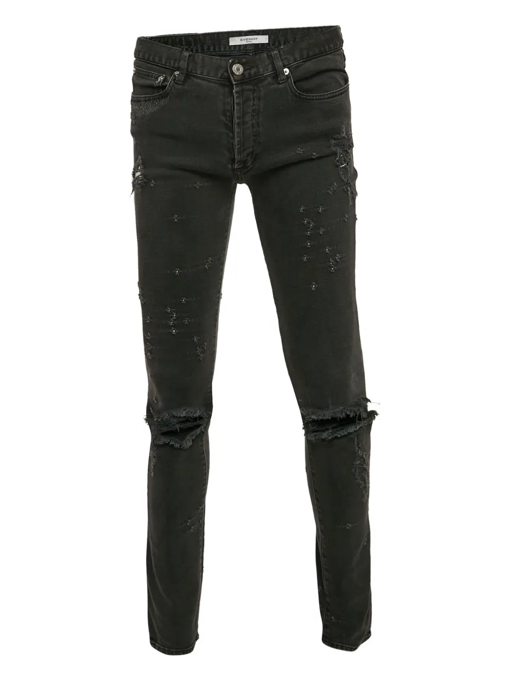 Givenchy Pre-Owned distressed jeans | Grey | Image 1