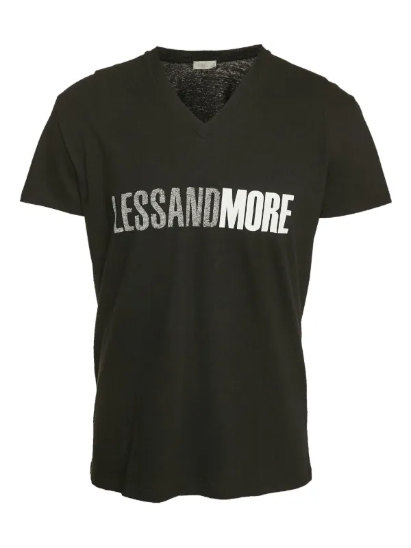 Christian Dior Pre-Owned abstract-print V-neck T-shirt | Black