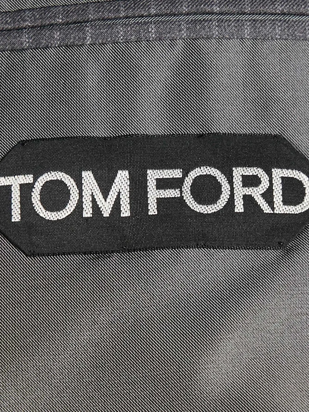 Pre-owned Tom Ford Pinstripe Wool Single-breasted Suit In Gray