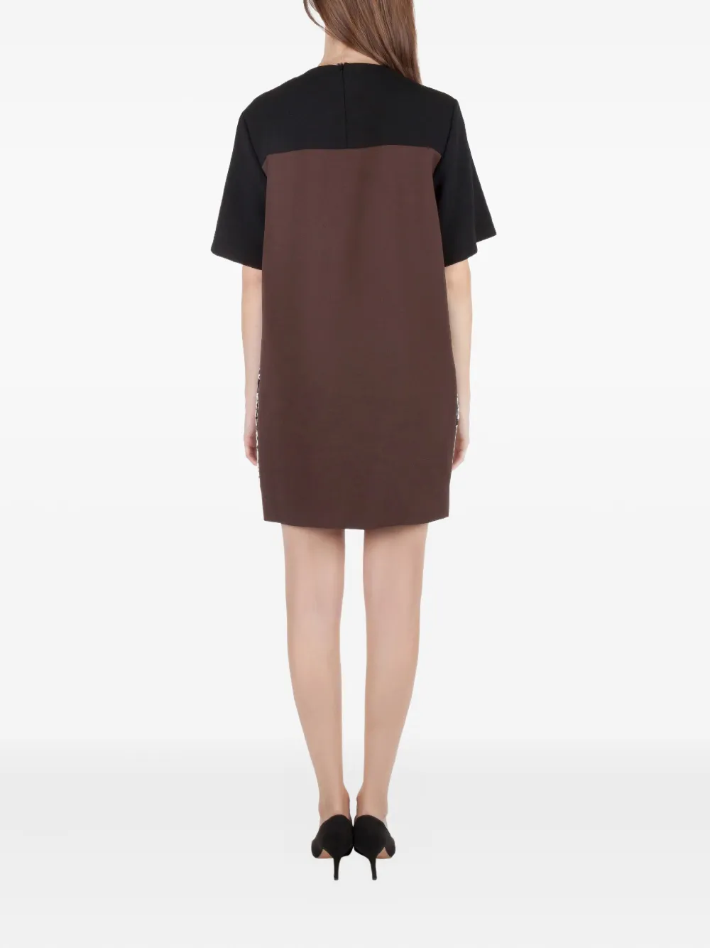 Emanuel Ungaro Pre-Owned Jurk met pythonprint - Zwart