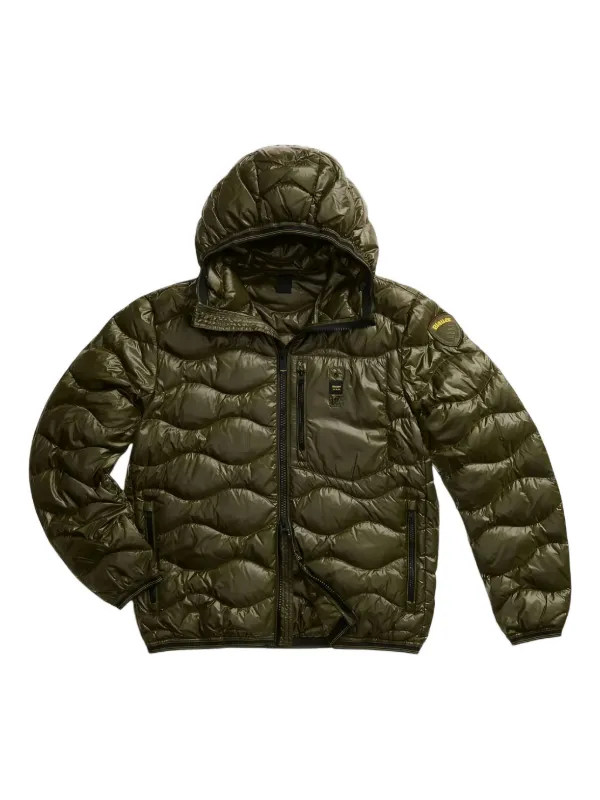 Blauer キルティング フーデッドジャケット | グリーン | FARFETCH JP