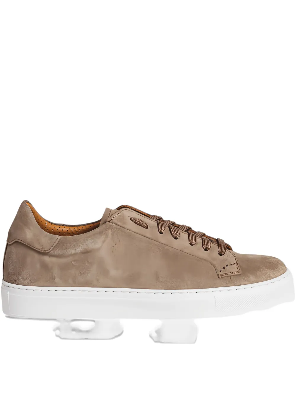 CALCE suede lace-up sneakers Brown