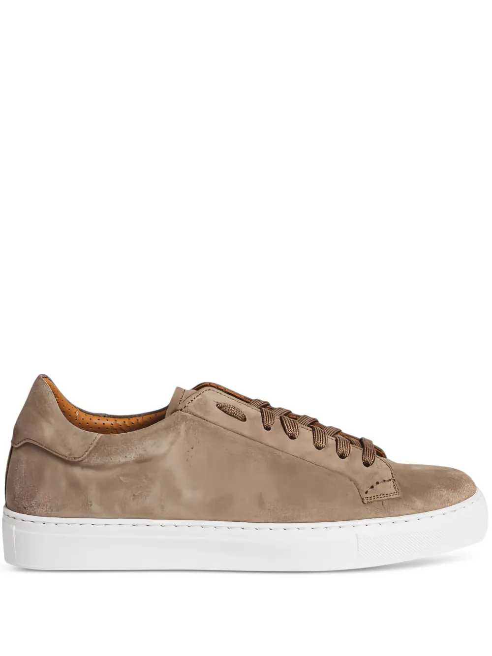 CALCE suede lace-up sneakers Brown