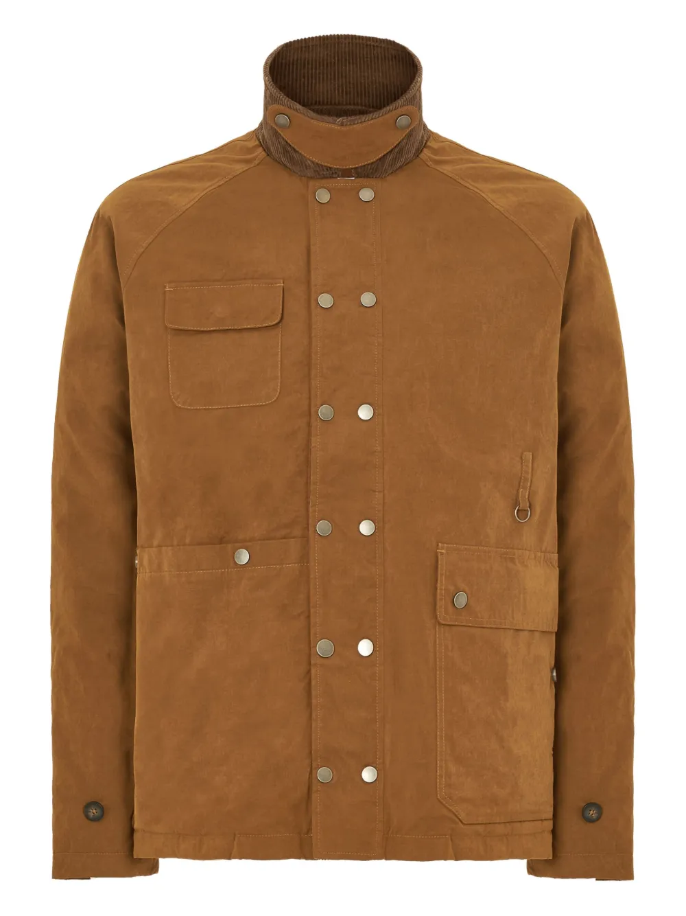 corduroy-collar buttoned jacket