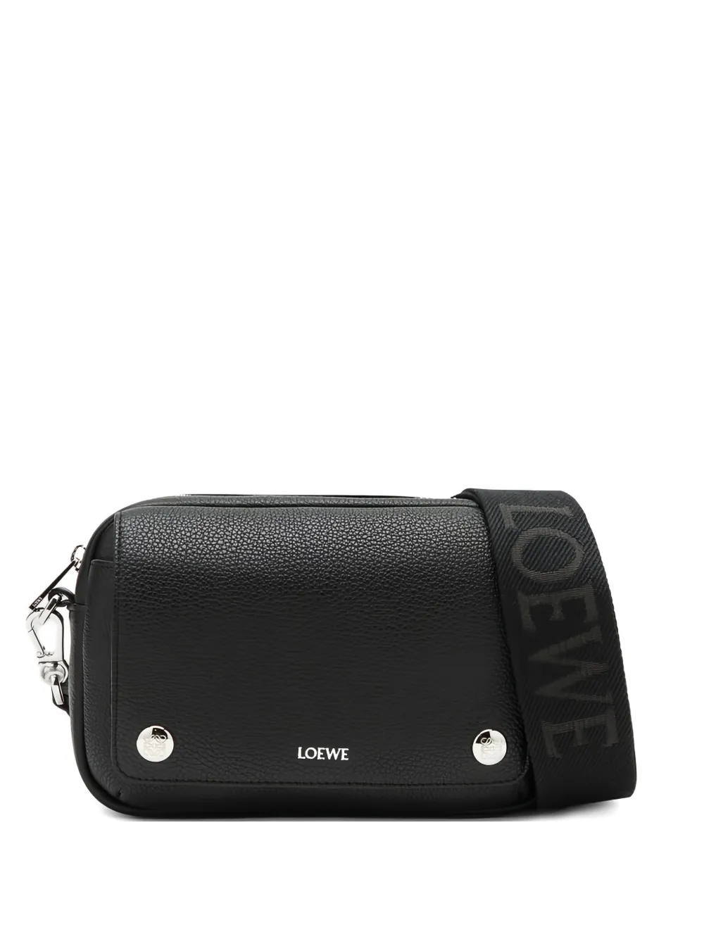 pebble-leather messenger bag