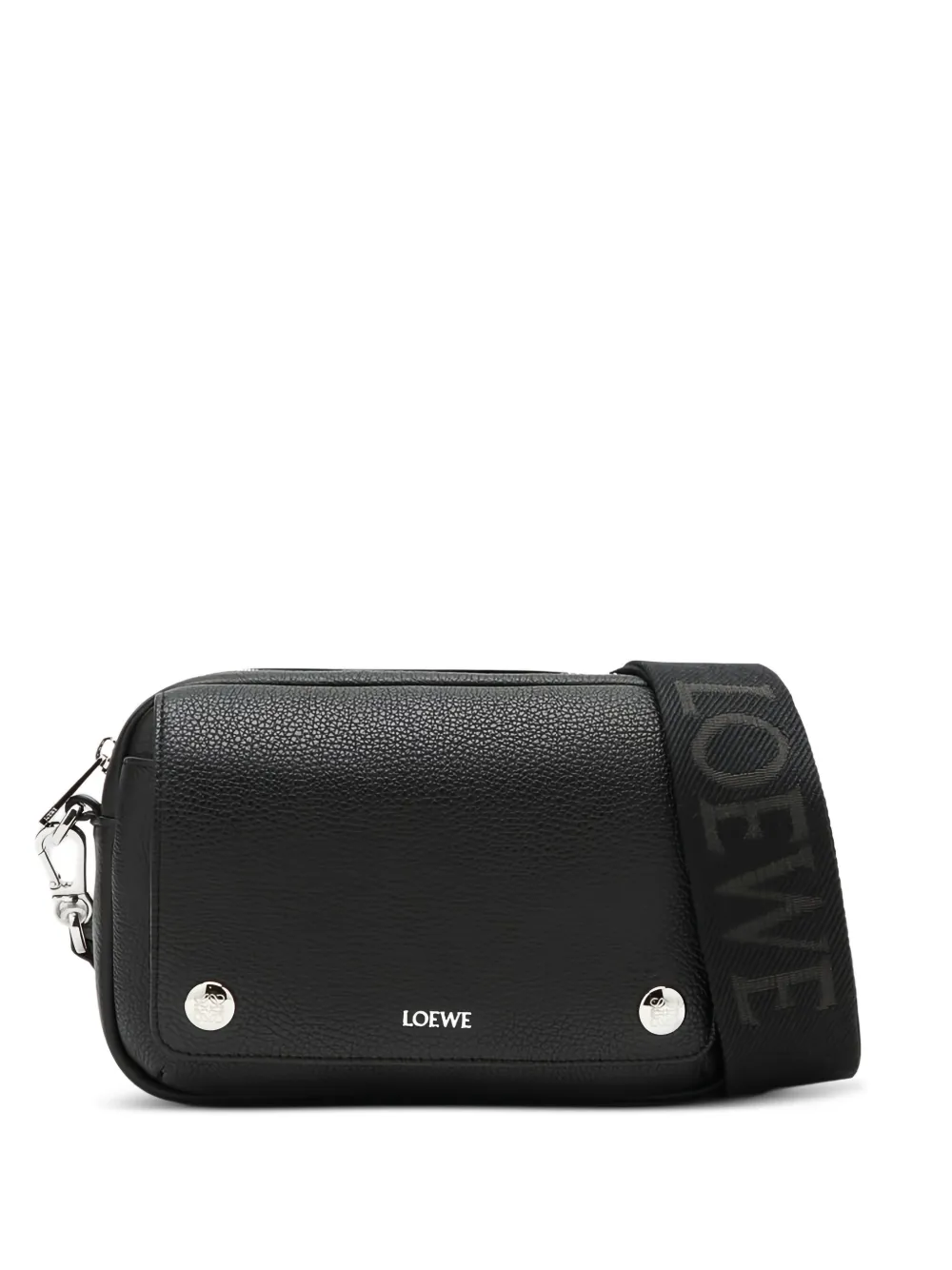 LOEWE レザーメッセンジャーバッグ - ブラック LOEWE レザーメッセンジャーバッグ - ブラック