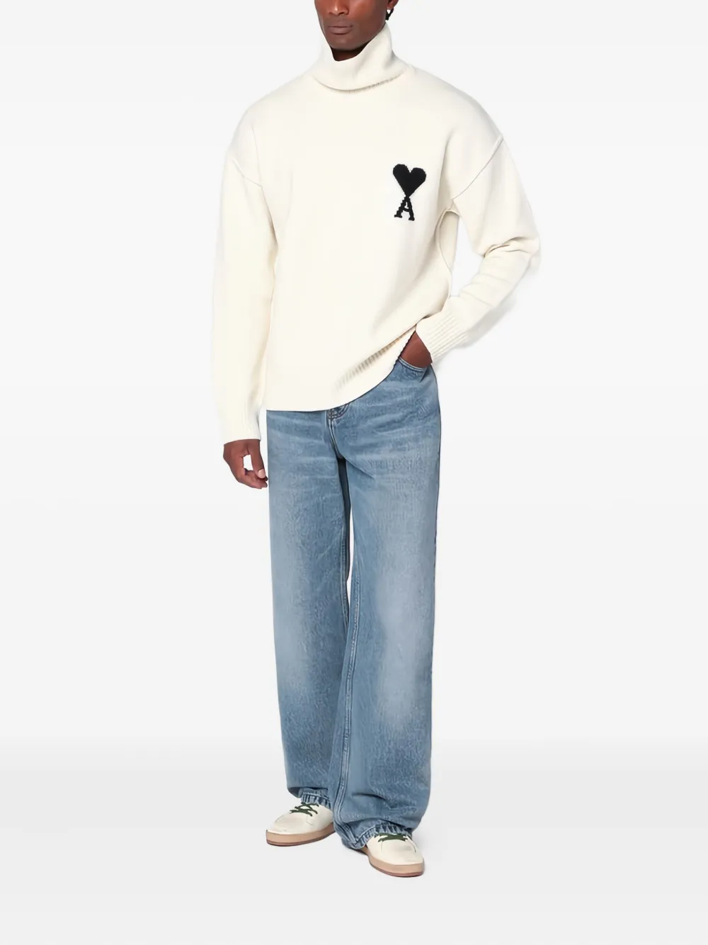AMI Paris Coltrui met logo - Wit