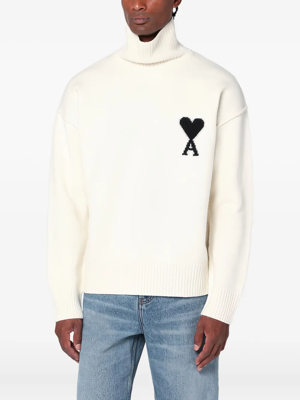 AMI Paris Coltrui met logo Wit