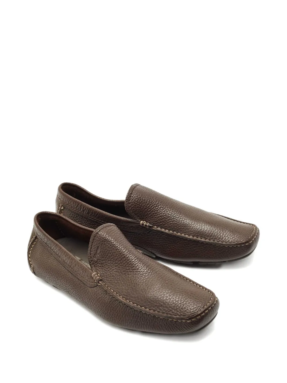 FERRAGAMO Pre-owned Leather Loafers In Brown