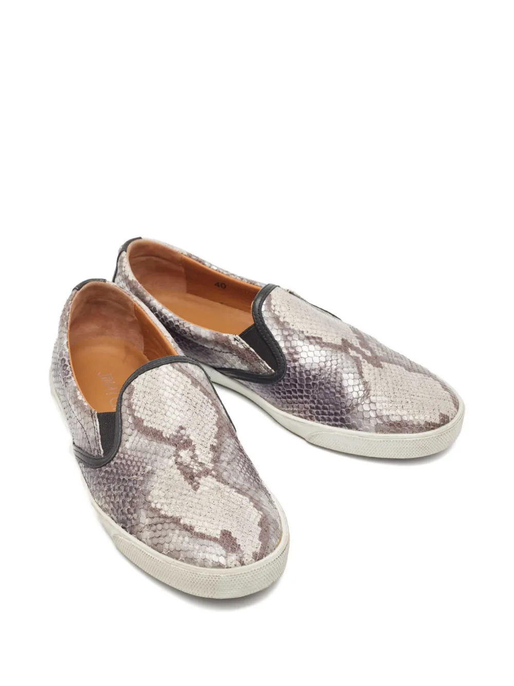 Jimmy Choo Pre-Owned スネークスキンパターン スニーカー | グレー