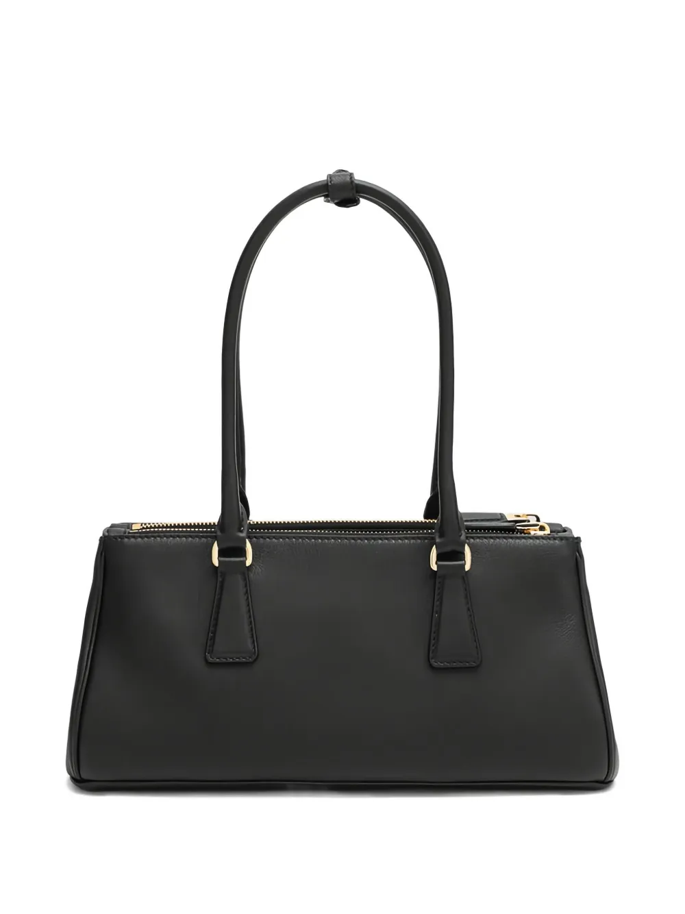 Prada Galleria shopper met rits - Zwart