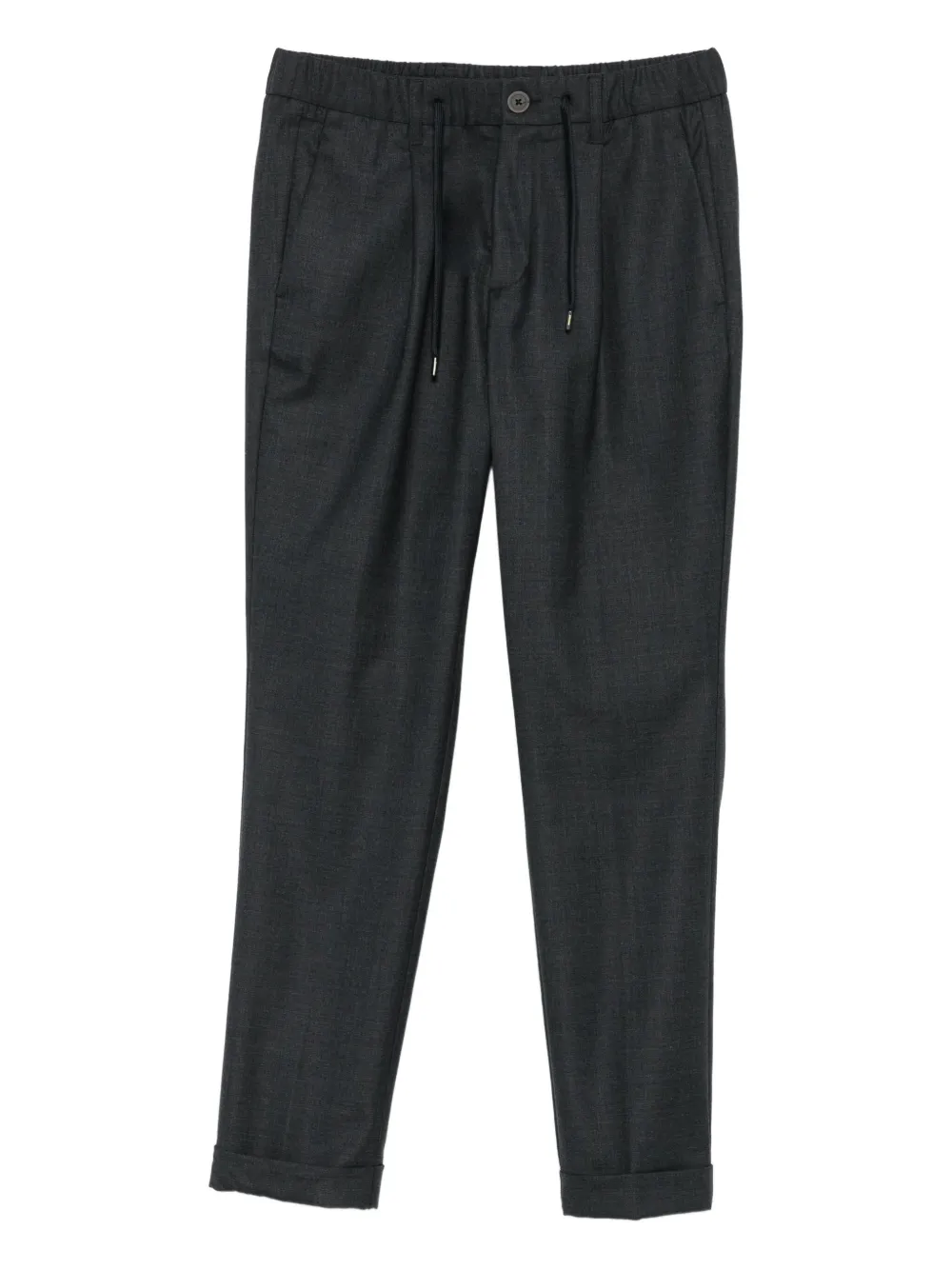Herno Broek met trekkoord en cuffs Grijs