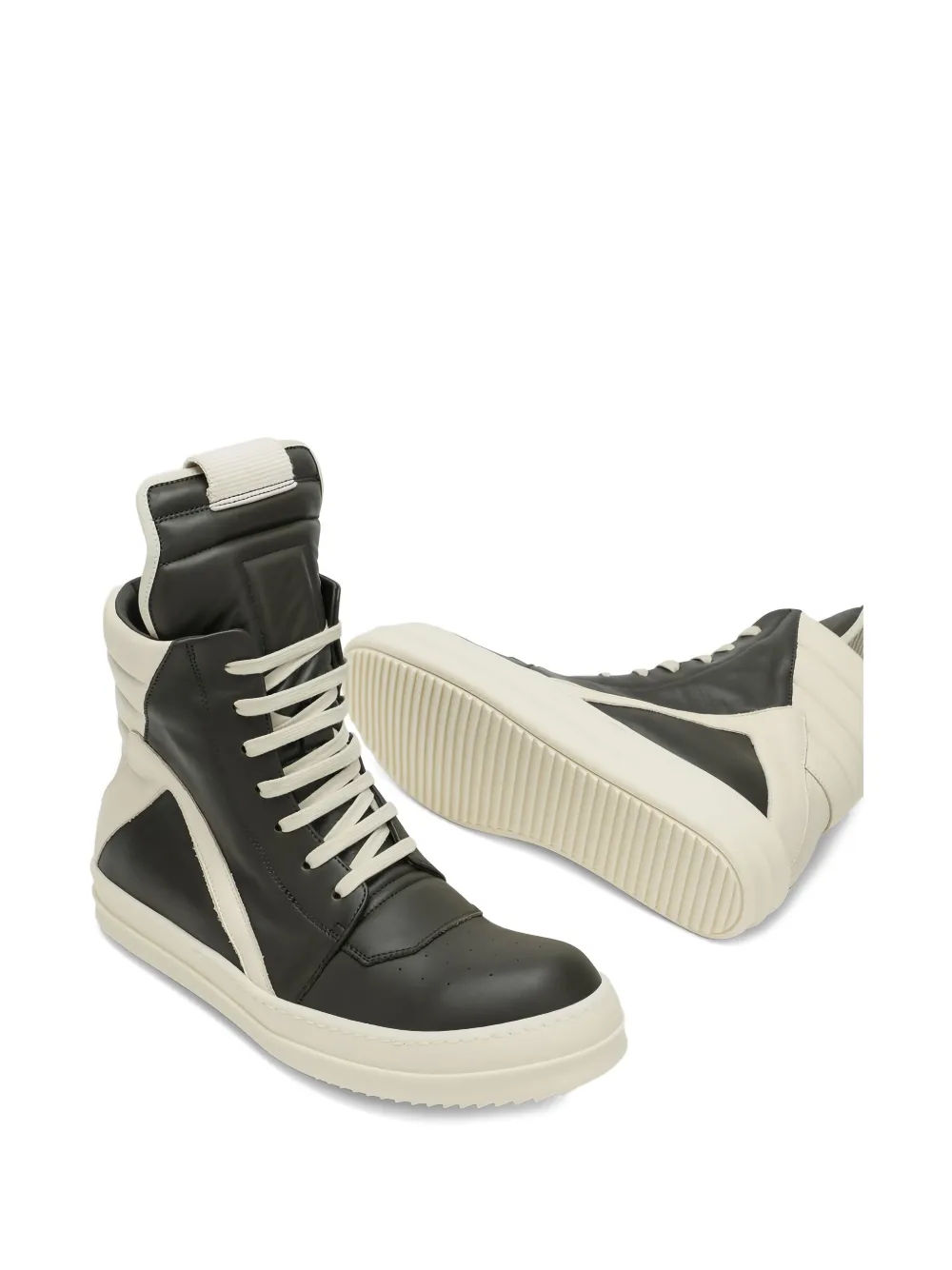 Rick Owens Mega Bumper leren laarzen Zwart