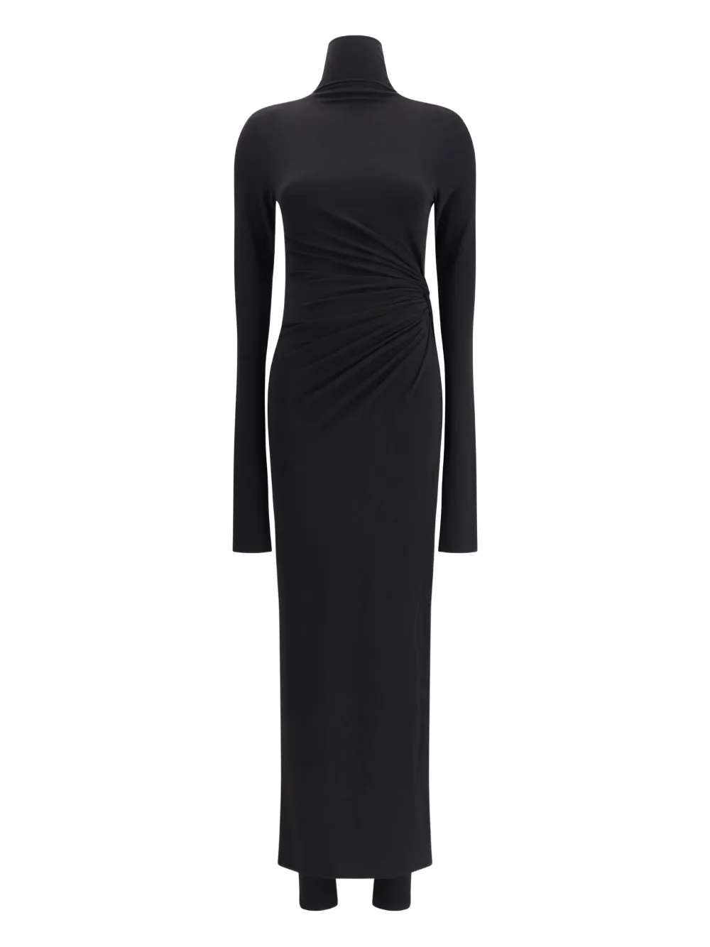 THE ANDAMANE Tessa turtleneck open-back jumpsuit - Zwart