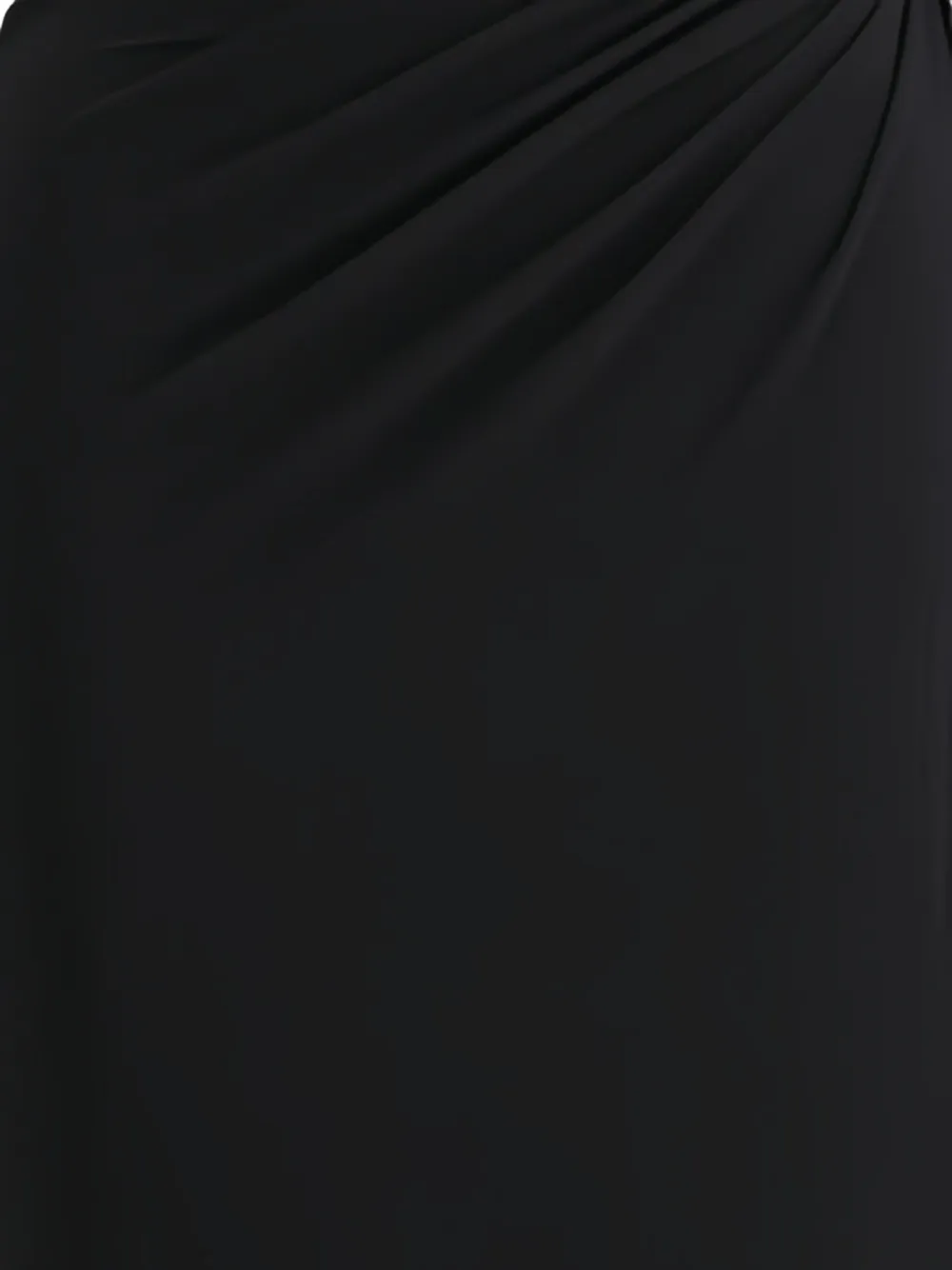 THE ANDAMANE Tessa turtleneck open-back jumpsuit Zwart