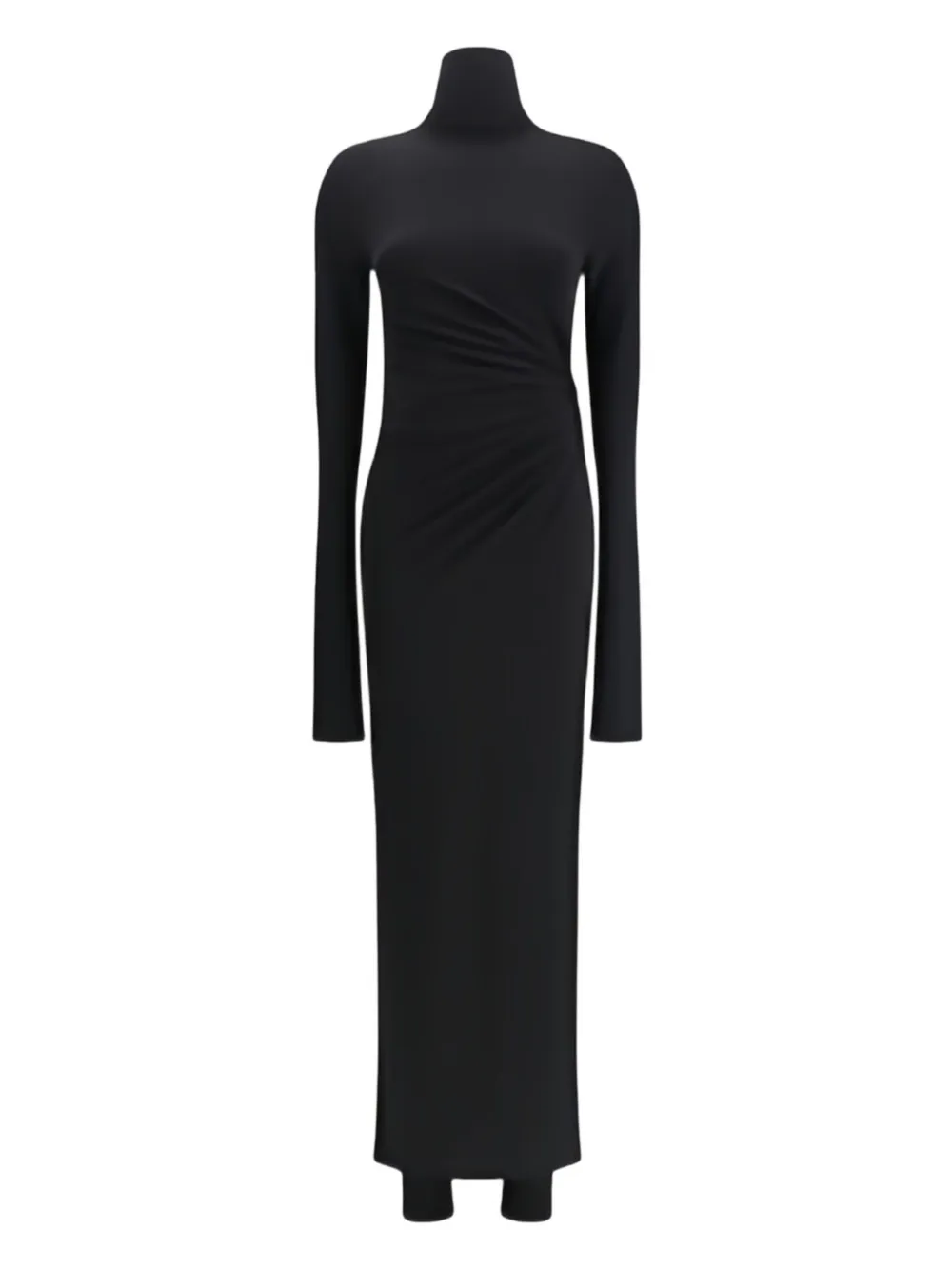 THE ANDAMANE Tessa turtleneck open-back jumpsuit - Nero