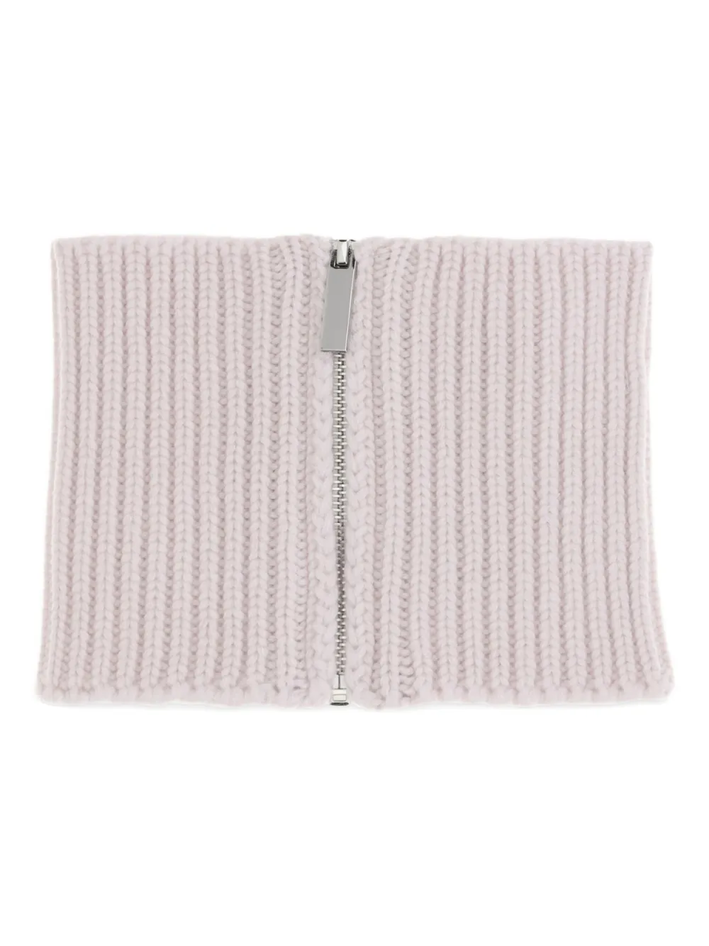 Sa Su Phi Ribbed Zip-fastening Scarf In Pink