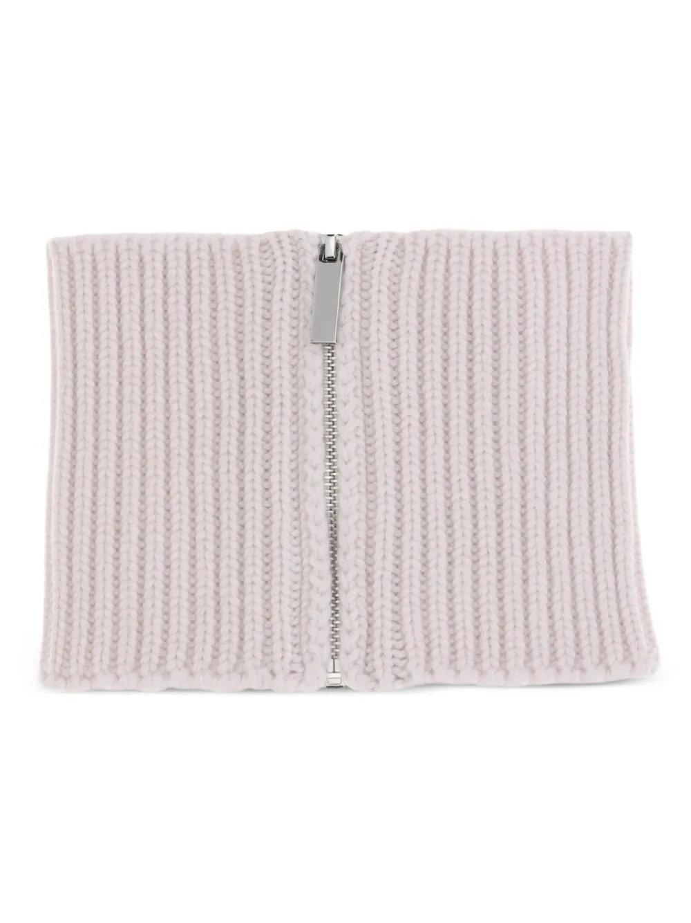 SA SU PHI bufanda tejida de canalé con cierre | rosado | Image 1