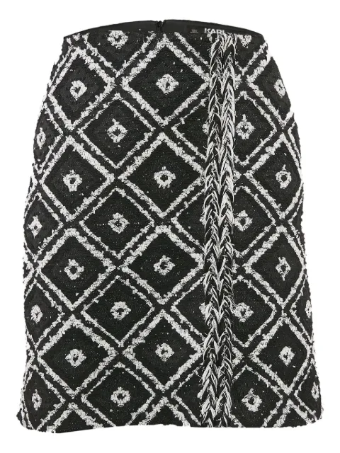 Karl Lagerfeld Vintage tweed geometric skirt