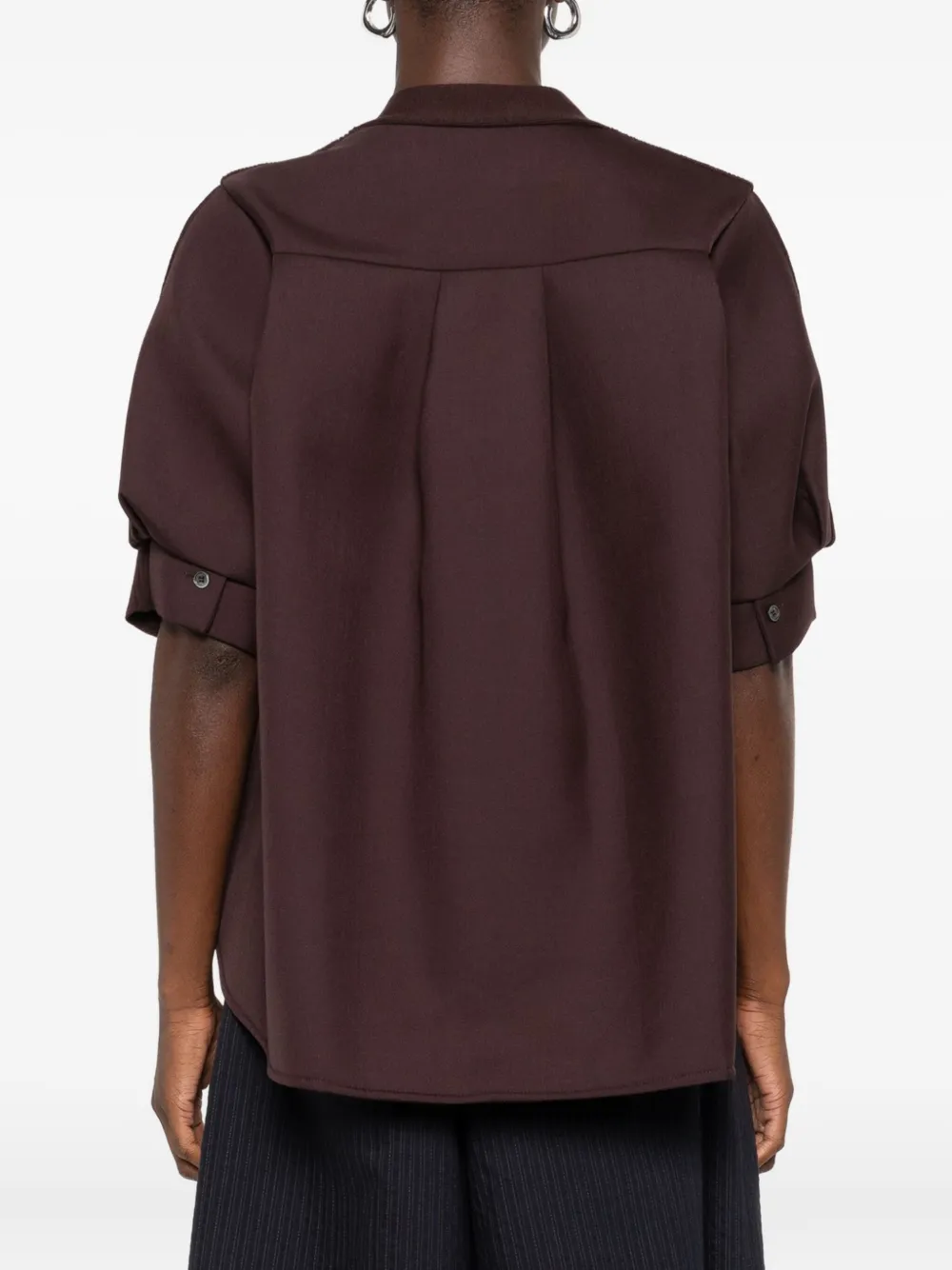 sacai Gelaagd vest met knopen Bruin