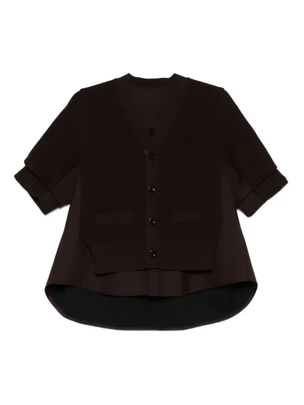 Sacai カーディガン ◇関税込◇＊sacai＊ビスチェ付き ショートカーディガン (sacai