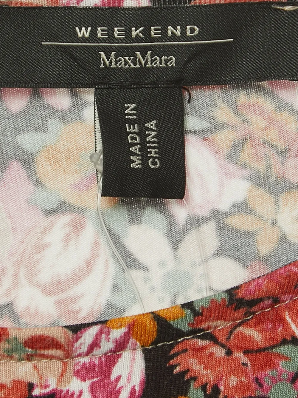 Pre-owned Weekend Max Mara Floral-print Blouse In Orange