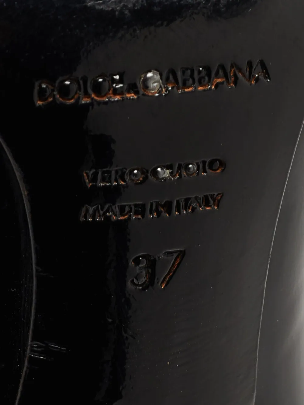 Pre-owned Dolce & Gabbana 110mm Leather Heeled Pumps In Black