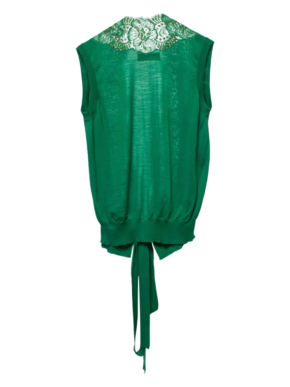 Dolce & Gabbana Pre-Owned lace detail wool blouse | Image 2