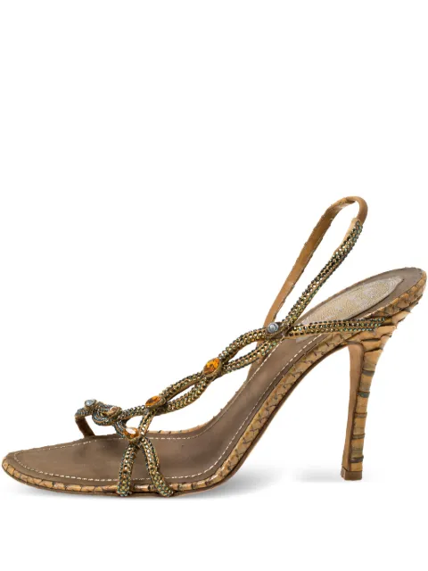 René Caovilla 105mm crystal-embellished sandals