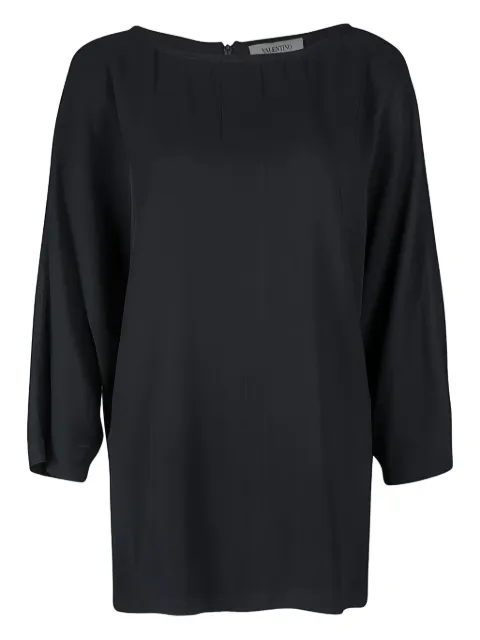 Valentino Pre-Owned 2023 quarter-sleeves rounded-neckline top